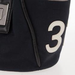 Pre Owned Chanel Black Canvas Cruise Rope Cabas Tote