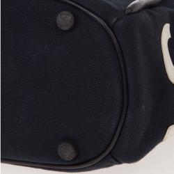 Pre Owned Chanel Black Canvas Cruise Rope Cabas Tote