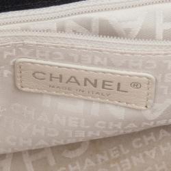 Pre Owned Chanel Black Canvas Cruise Rope Cabas Tote