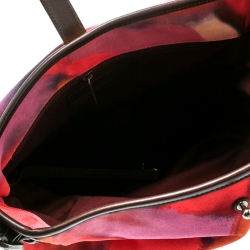 Chanel Multicolor Nubuck Leather CC Flower Power Messenger Bag