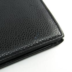 مملوكة مسبقًا  محفظة شانيل ين CC L تايمليس جلد كافيار سوداء