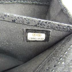 Chanel Black Textured Suede Long Wallet