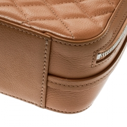 مملوكة مسبقًا Chanel Caramel Quilted Leather Camera Crossbody Bag