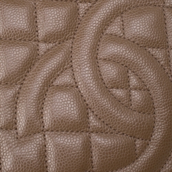 Pre Owned حقيبة شانيل غراند GST شوبر جلد كافيار أسود مبطن