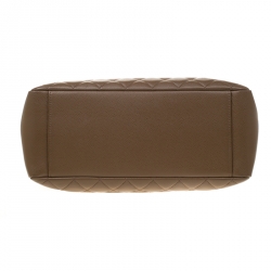 Pre Owned حقيبة شانيل غراند GST شوبر جلد كافيار أسود مبطن