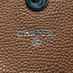 مملوكة مسبقًا Chanel Brown Leather Halfmoon WOC Bag