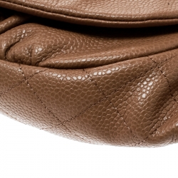 مملوكة مسبقًا Chanel Brown Leather Halfmoon WOC Bag