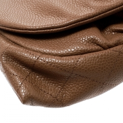 مملوكة مسبقًا Chanel Brown Leather Halfmoon WOC Bag