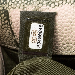 مملوكة مسبقًا Chanel Beige/Green Quilted Watercolor Print Caviar Leather Medium Boy Flap Bag