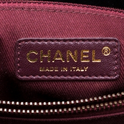 Pre Owned Chanel Black Stingray Leather CC Bindi Top Handle Bag