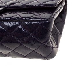Pre Owned حقيبة شانيل قلاب ريإشو 2.55 كلاسيك 227 جلد مبطنة عنابية ميتالك