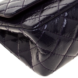 Pre Owned حقيبة شانيل قلاب ريإشو 2.55 كلاسيك 227 جلد مبطنة عنابية ميتالك