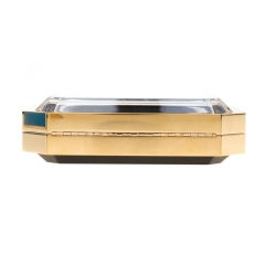 Chanel Gold Premiere Plexiglass Minaudiere Clutch Bag