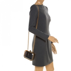 Chanel Plexiglass Globe Clutch - Black Clutches, Handbags - CHA78077