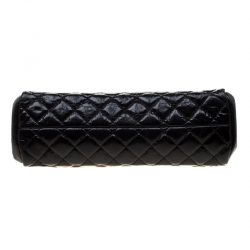 Pre Owned Chanel Black Quilted Leather Medium Mademoiselle Bowling Bag