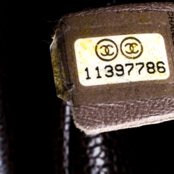 Pre Owned حقيبة كتف شانيل إن ذا سيتي جيب جلد بنية داكنة