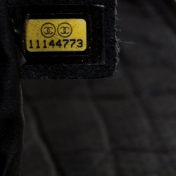 Pre Owned Chanel Black Perforated Leather Camera Bag