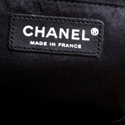 Pre Owned Chanel Black Perforated Leather Camera Bag