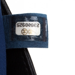 مملوكة مسبقًا Chanel Black/Blue Quilted Leather Classic Mademoiselle Vintage Flap Bag