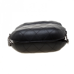 Pre Owned Chanel Black Quilted Leather Small Gabrielle Bucket Bag