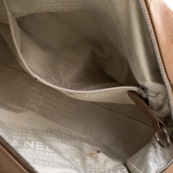 مملوكة مسبقًا حقيبة شانيل ايست ويست بولر جلد كافيار مبطنة خياطة عريضة سوداء