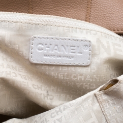 مملوكة مسبقًا حقيبة شانيل ايست ويست بولر جلد كافيار مبطنة خياطة عريضة سوداء