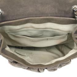 Pre Owned Chanel Olive Green Quilted Bubble Bag