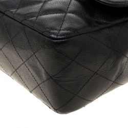 مملوكة مسبقًا Chanel Black Quilted Leather Classic Single Flap Bag