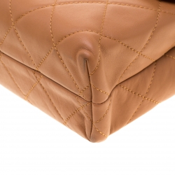 مملوكة مسبقًا Chanel Brown Quilted Leather In-The-Business Flap Bag