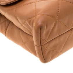 مملوكة مسبقًا Chanel Brown Quilted Leather In-The-Business Flap Bag