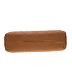 مملوكة مسبقًا Chanel Brown Quilted Leather In-The-Business Flap Bag