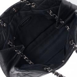 Pre Owned Chanel Black Bubble Quilt Flap Shoulder Bag