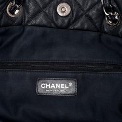 Pre Owned Chanel Black Bubble Quilt Flap Shoulder Bag