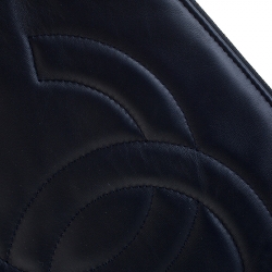 Chanel Colorblock Leather CC Zip Pouch