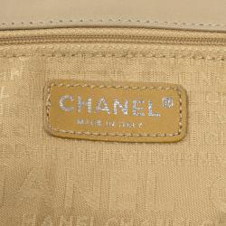 مملوكة مسبقًا Chanel Beige Calfskin Glazed Crackled Studded Mademoiselle Flap bag