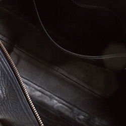 Pre Owned Chanel Black Quilted Leather Enamel Boston Bag