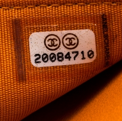 مملوكة مسبقًا Chanel Orange Quilted Leather Boy WOC Bag