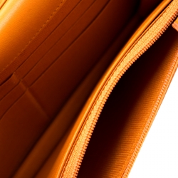 مملوكة مسبقًا Chanel Orange Quilted Leather Boy WOC Bag