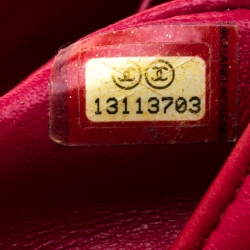 Pre Owned Chanel Red Quilted Leather Jumbo Classic Single Flap Bag