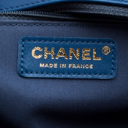 مملوكة مسبقًا Chanel Blue Quilted Leather Boy Flap Bag