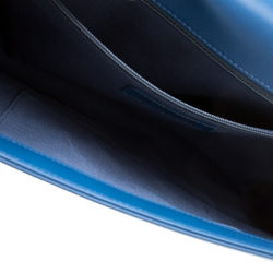 مملوكة مسبقًا Chanel Blue Quilted Leather Boy Flap Bag