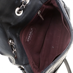 Pre Owned Chanel Black Quilted Leather Classic Single Flap Bag