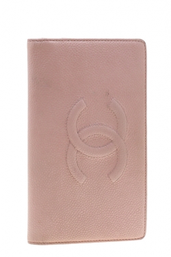 Chanel Blush Pink Caviar Leather CC L Yen Wallet