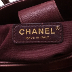 Pre Owned حقيبة شانيل ميني نويه إكسوكيتيف شوبنغ جلد عنابية