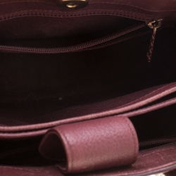 Pre Owned حقيبة شانيل ميني نويه إكسوكيتيف شوبنغ جلد عنابية