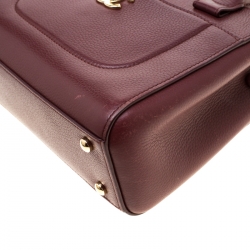 Pre Owned حقيبة شانيل ميني نويه إكسوكيتيف شوبنغ جلد عنابية