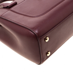 Pre Owned حقيبة شانيل ميني نويه إكسوكيتيف شوبنغ جلد عنابية