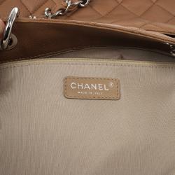 Pre Owned Chanel Camel Beige Caviar Grand Shopper Tote GST Bag