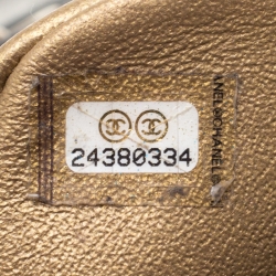 مملوكة مسبقًا حقيبة شانيل قلاب كلبس CC متوسطة جلد مبطنة سوداء