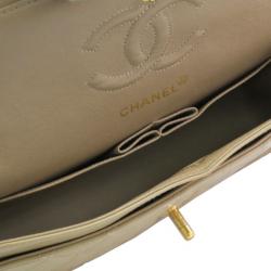 Pre Owned Chanel Beige Lambskin Small Flap  